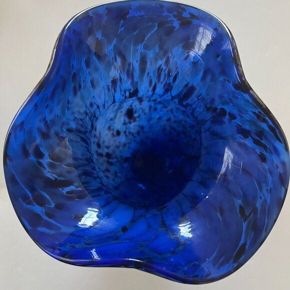 VINTAGE Blue & Gold Vase - Picture 4 of 4